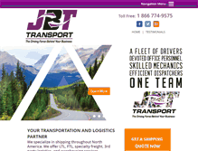 Tablet Screenshot of jbttransport.com